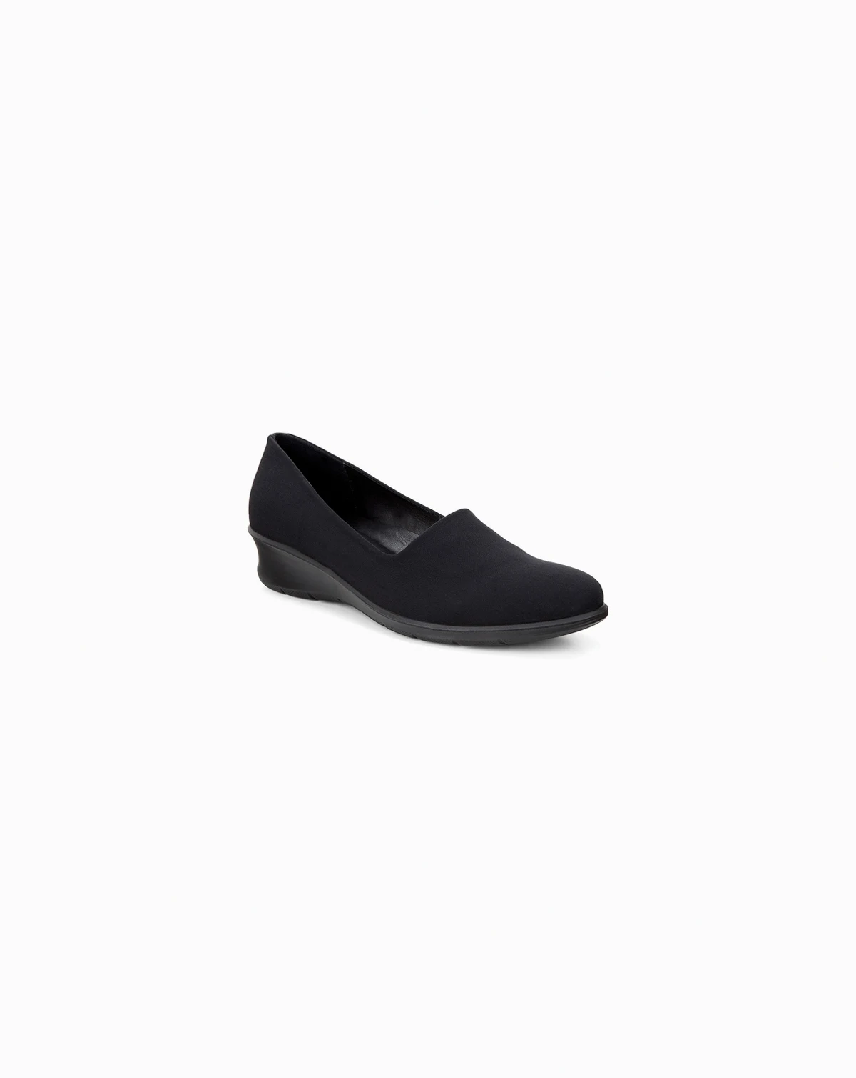 Felicia Stretch Leather Low-Heel Flats
