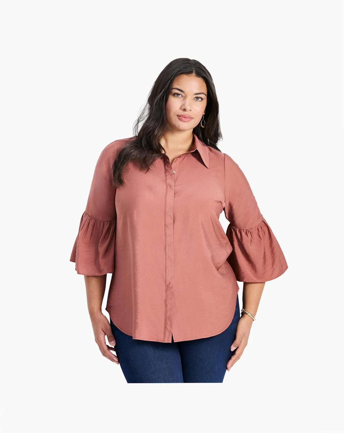 Women's Sonia Plus Size Bell Sleeve Shirt