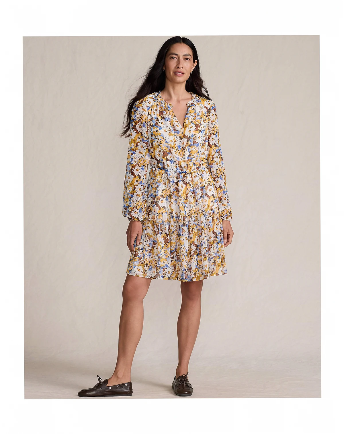 Women's Chiffon Above the Knee Adjustable Dress