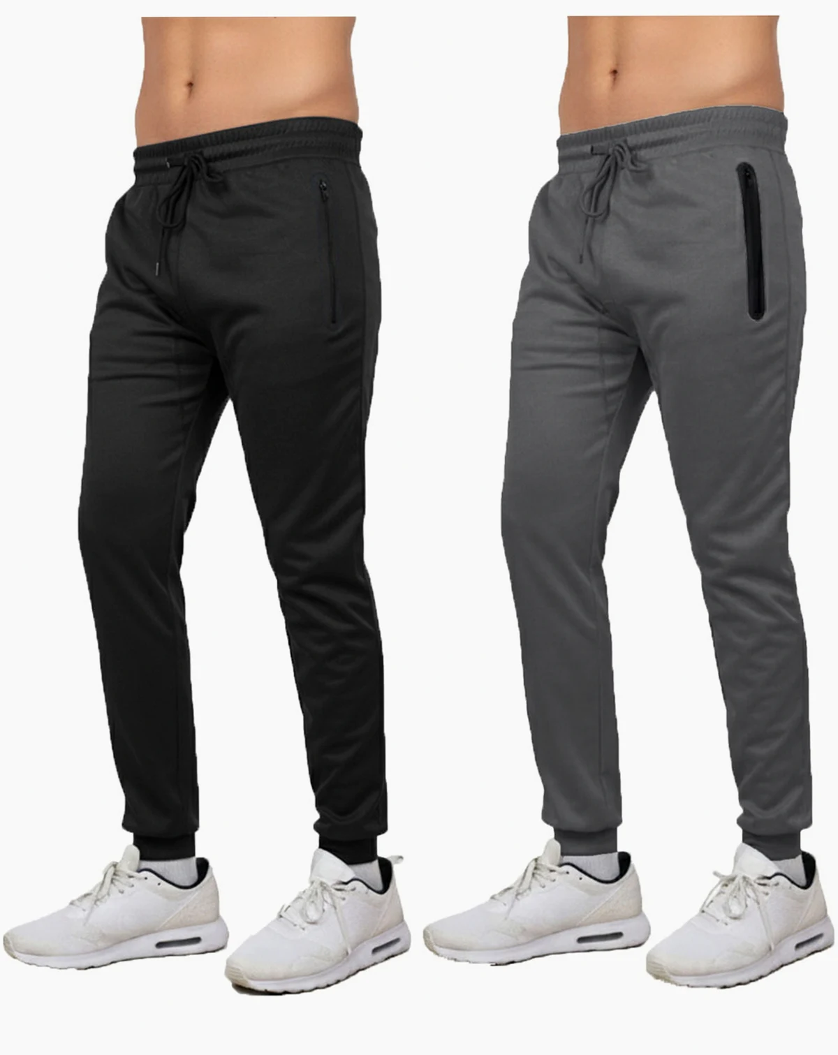 Men's Modern Slim-Fit Tech Joggers Sweatpants, 2-Pack