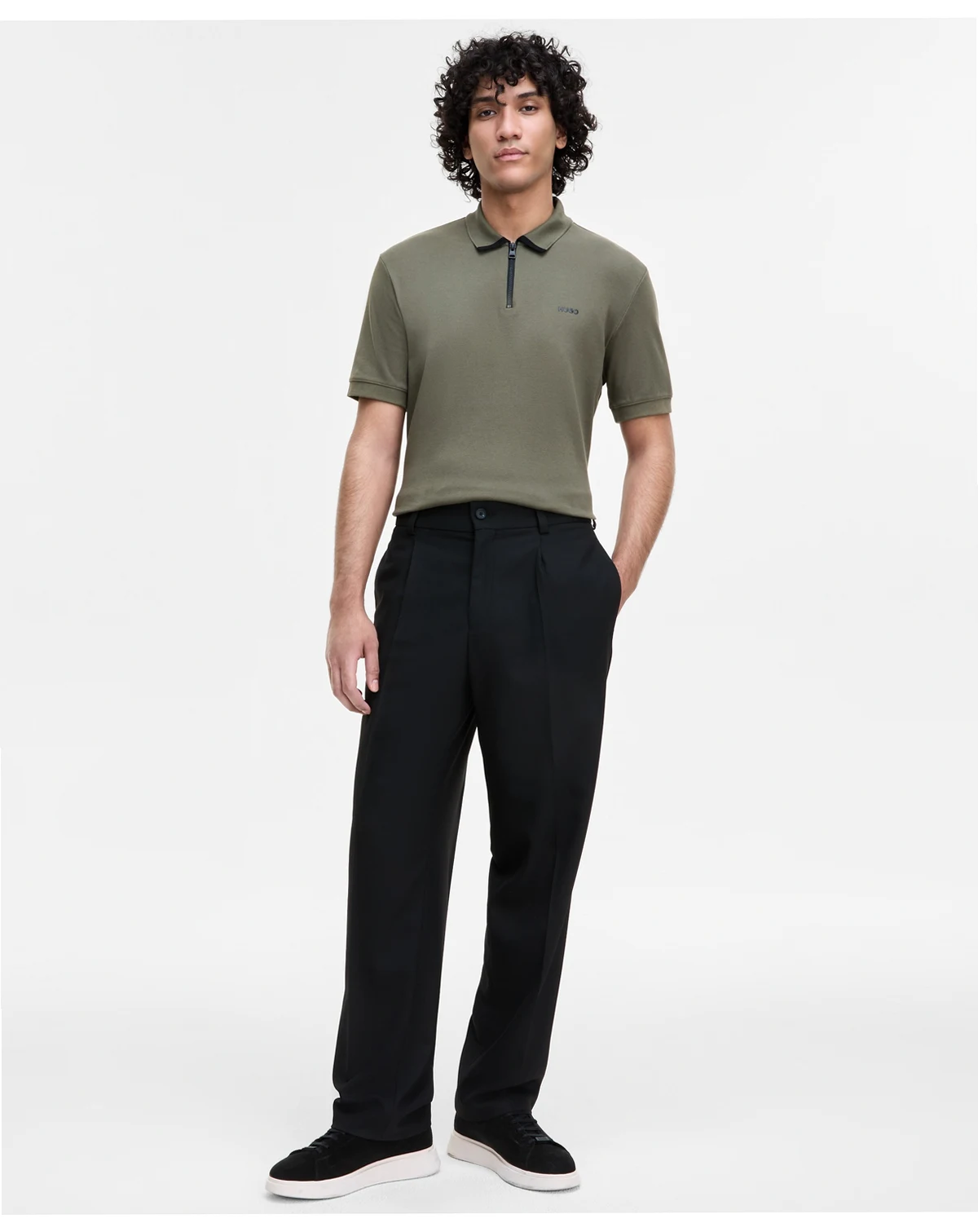 BOSS by Hugo Boss Men's Modern-Fit Black Pants