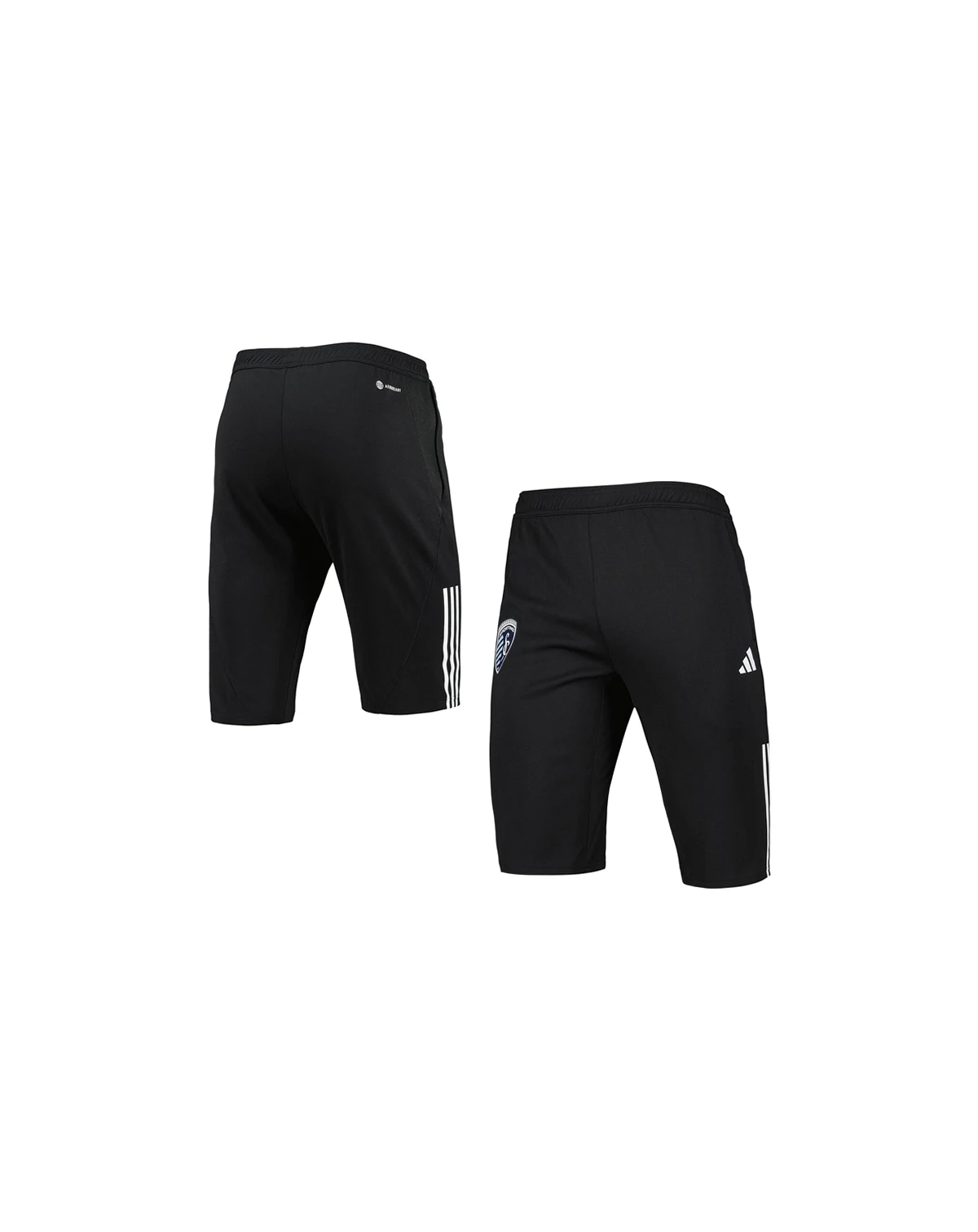 Men's Black Sporting Kansas City 2023 On-Field Training AEROREADY Half Pants