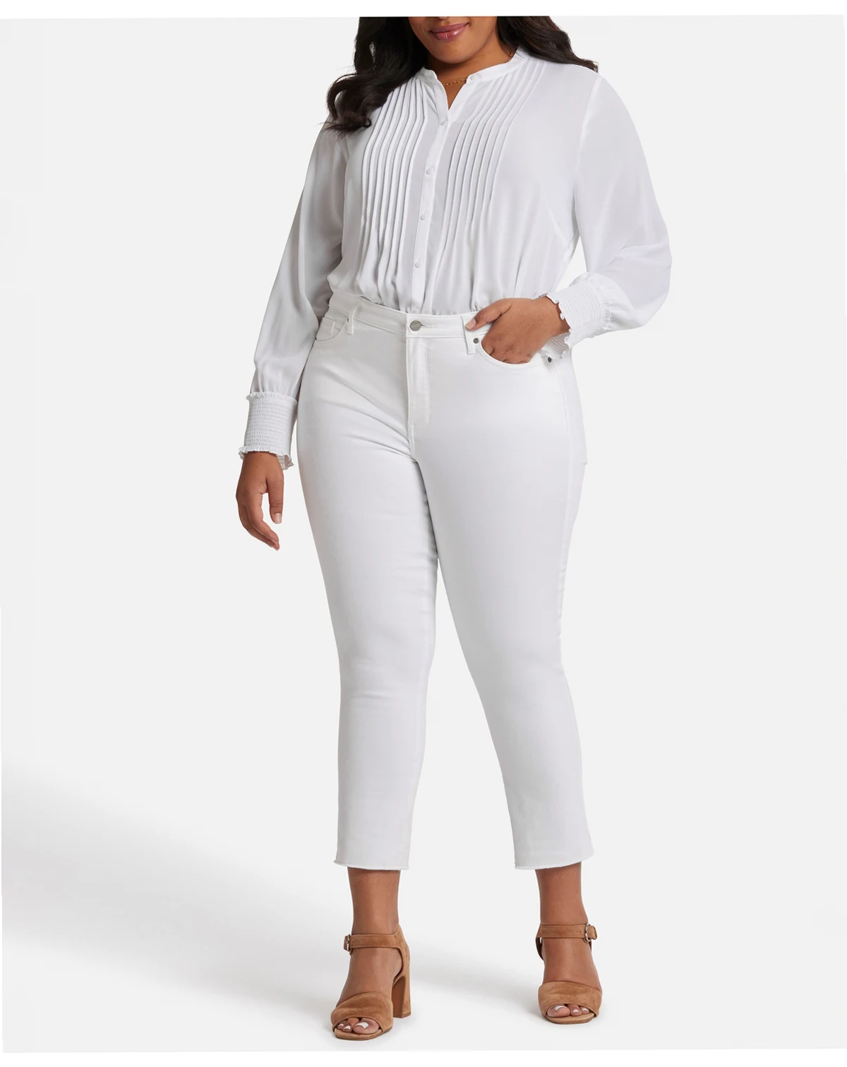 Plus Size Marilyn Straight Crop Jeans