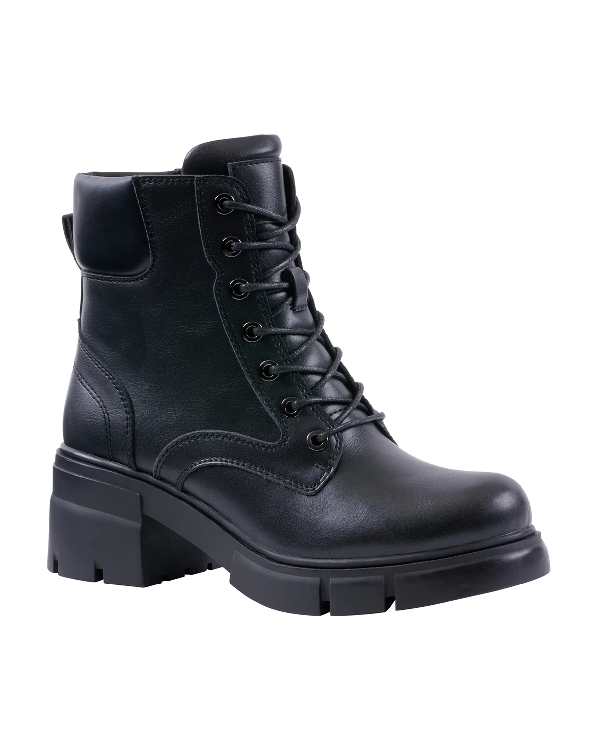 Women's Marley Lug Sole Lace Up Combat Booties