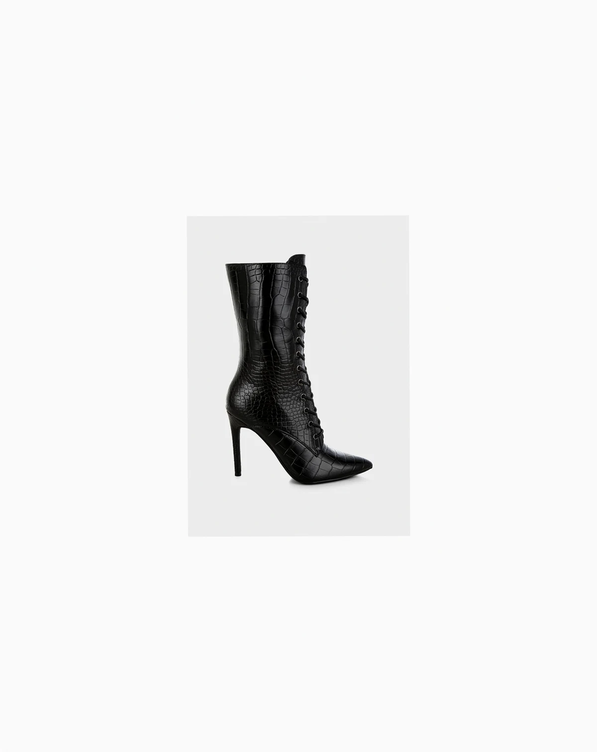 knocturn croc textured over the  boots
