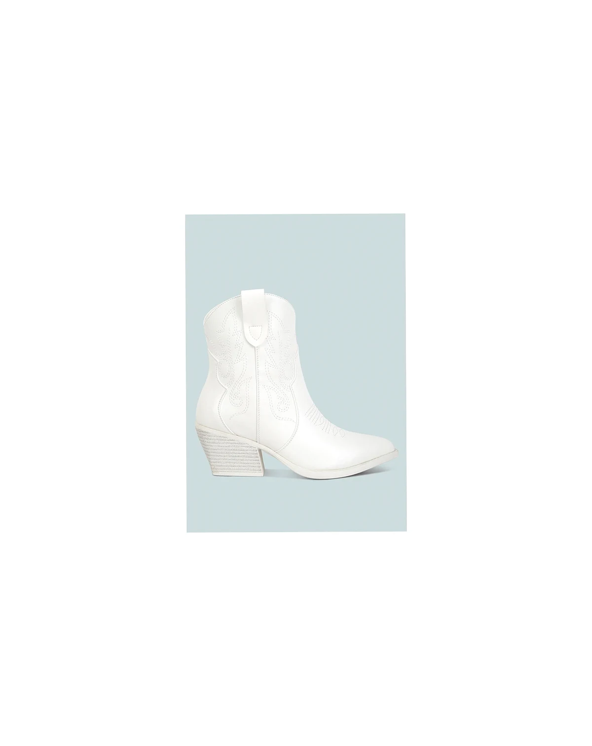 Womens Aries Ankle Length Block Heel Cowboy Boots