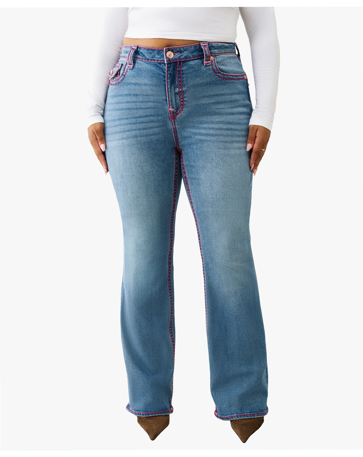 Plus Size Becca Mr Bootcut Sup T Flap Jeans