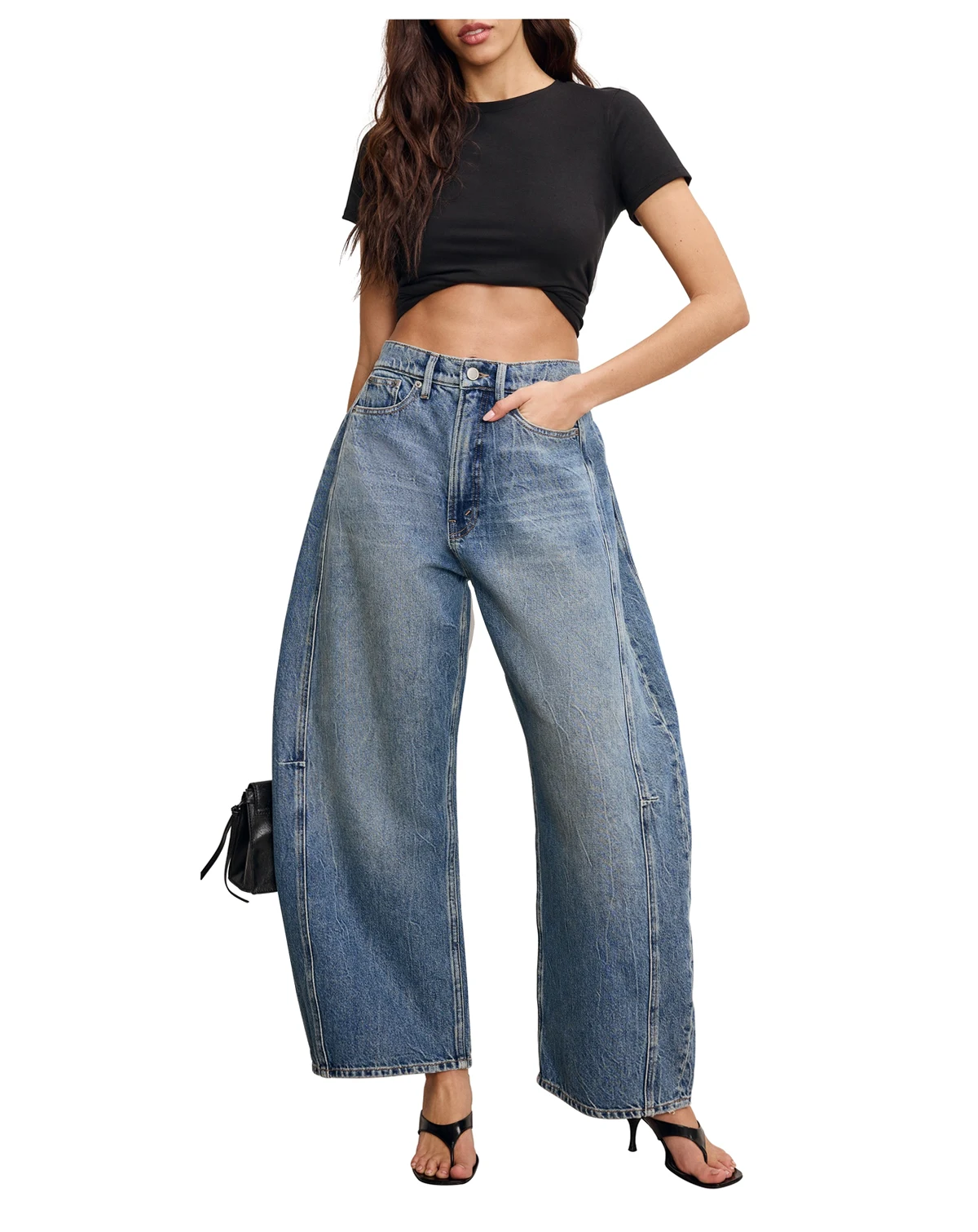 Women's Good Extreme Barrel Jeans, Regular & Plus Size