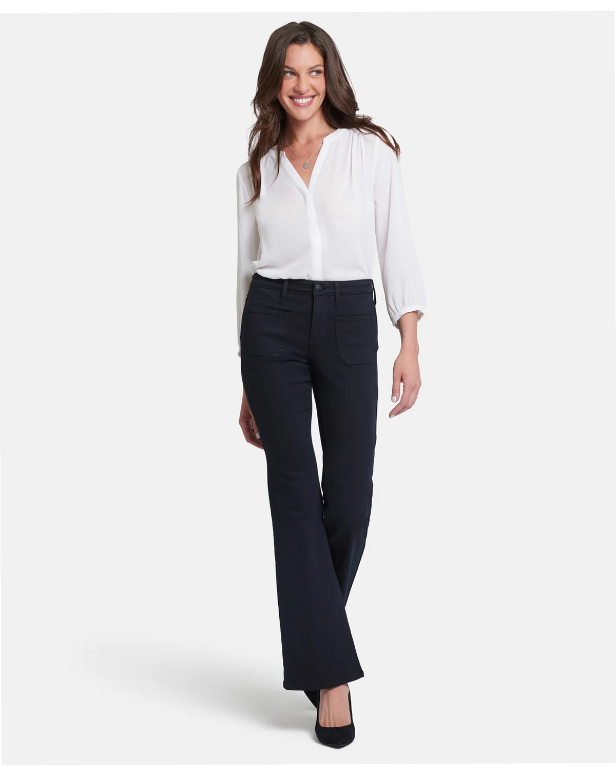 Women's Ava Flare Patch Pocket Jeans