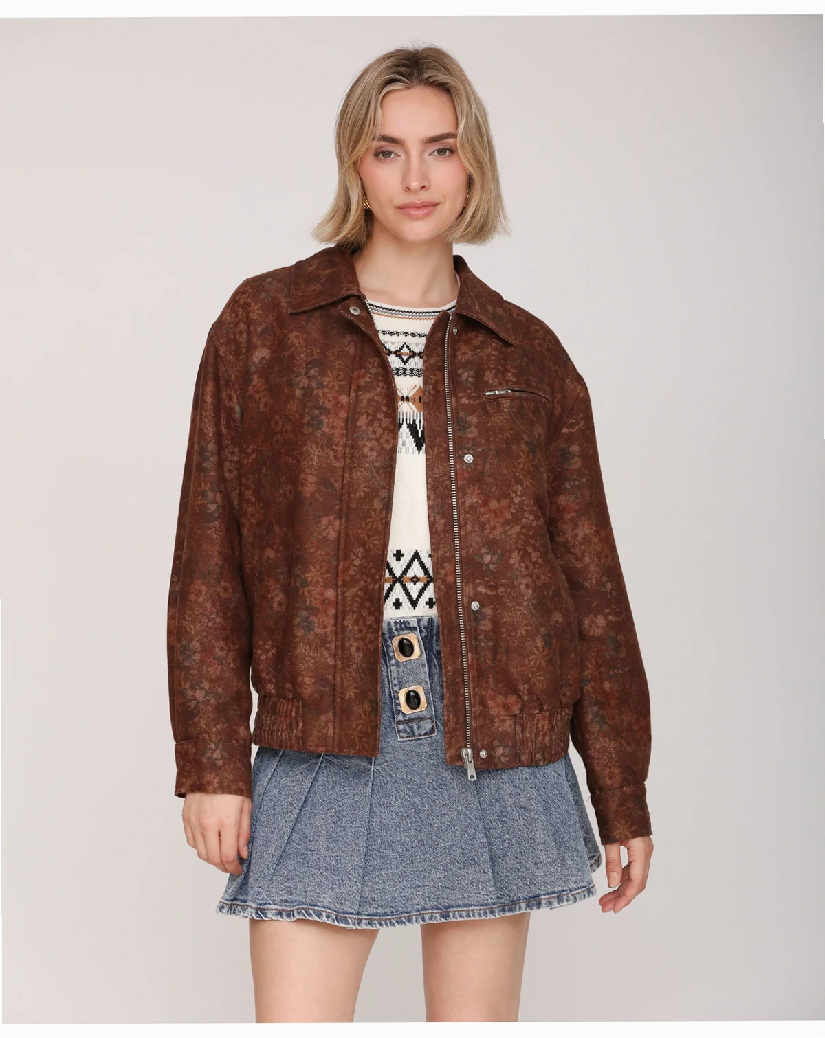 Women's Oversized Bomber Jacket