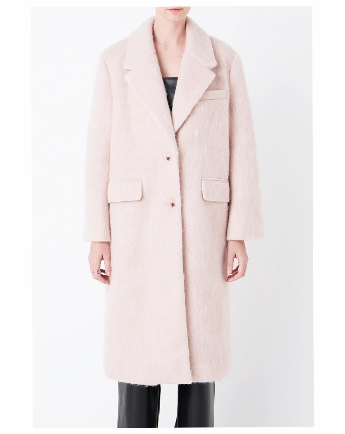 Women's Oversize Single-breasted Long Coat
