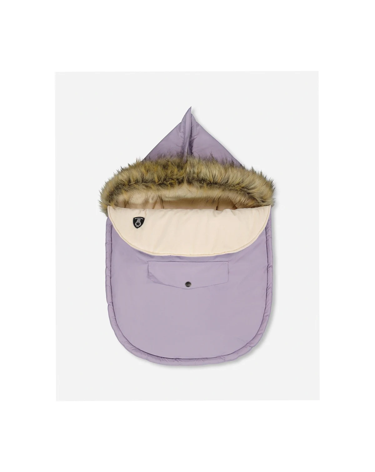 Baby Girl Bunting Bag Designed for Car Seat and Stroller Purple Gray - Baby