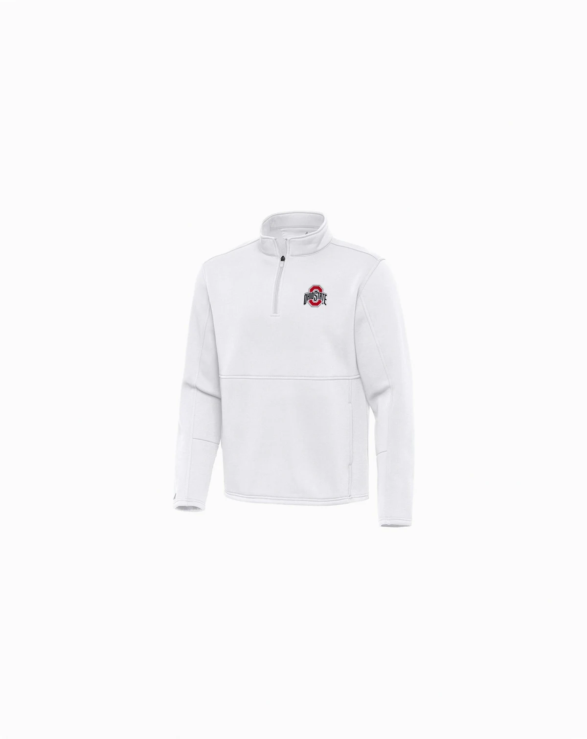 Men's White Ohio State Buckeyes Twist Quarter-Zip Pullover Jacket