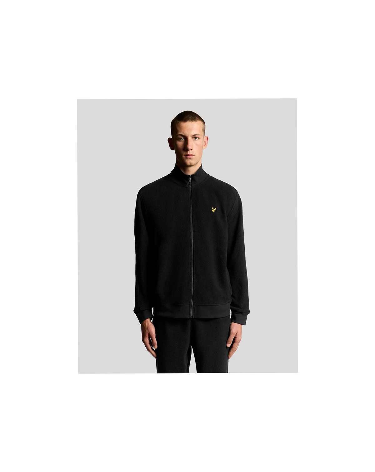 Men's Long Sleeve Polar Fleece Track Jacket