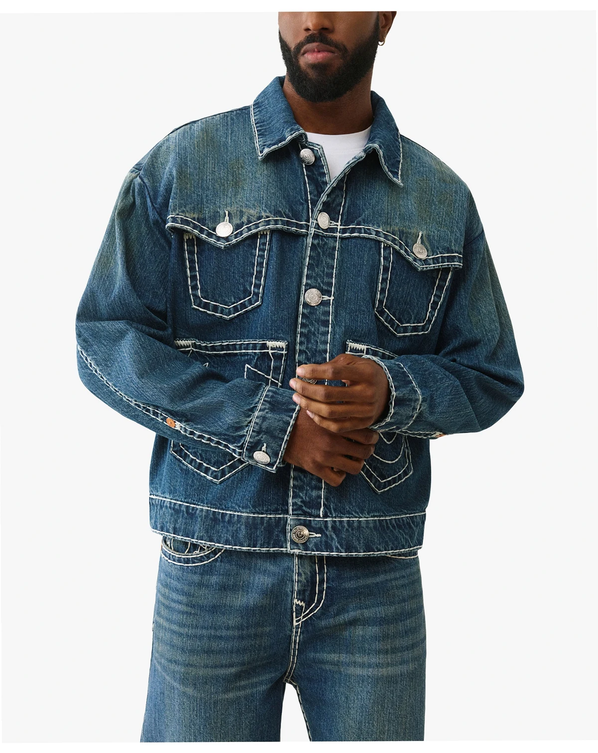 Men's Drop Shoulder Super T Long-Sleeve Jacket