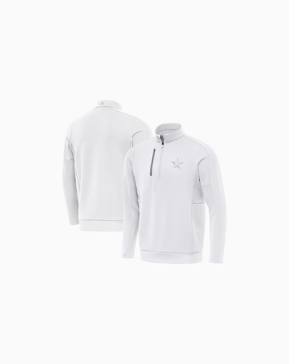 Men's White Dallas Cowboys Generation Quarter-Zip Jacket