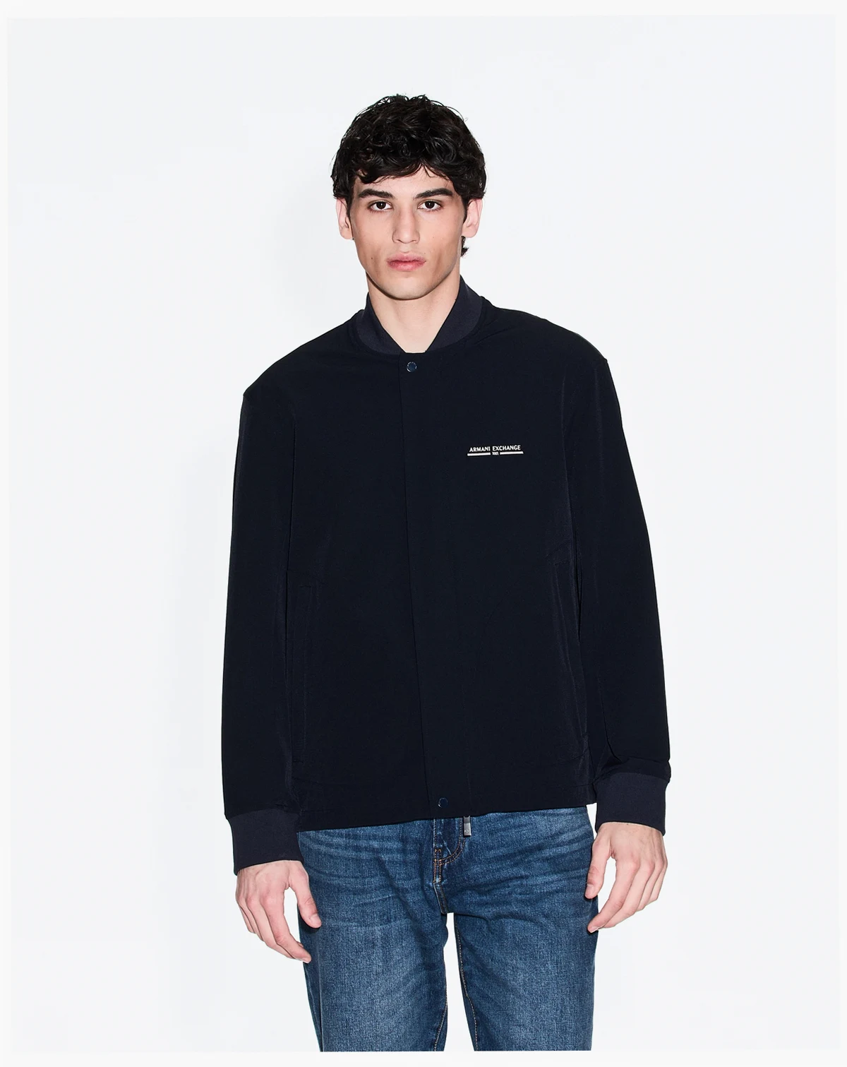 Men's Nylon Graphic Bomber Jacket