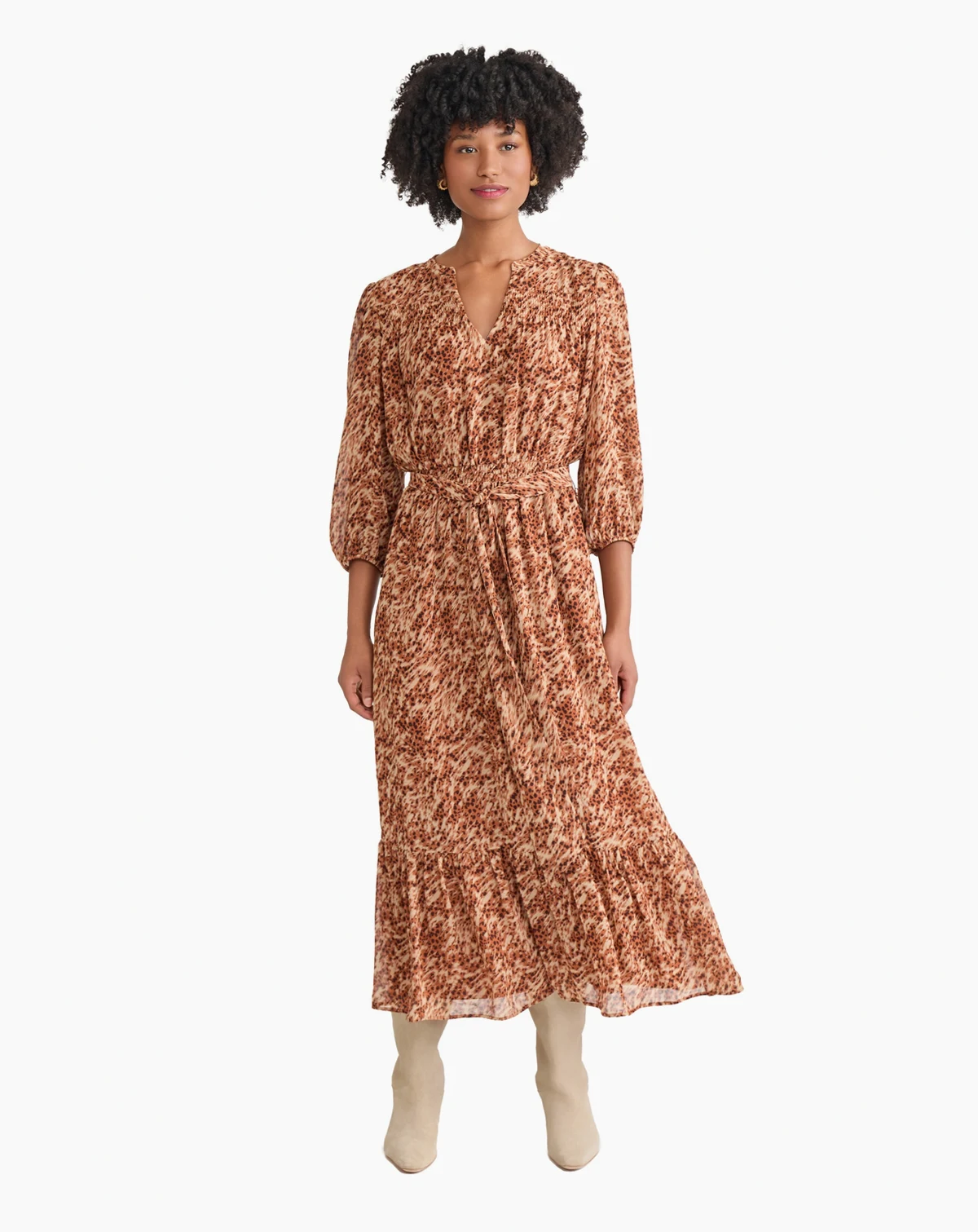 Women's V-Neck Maxi Dress