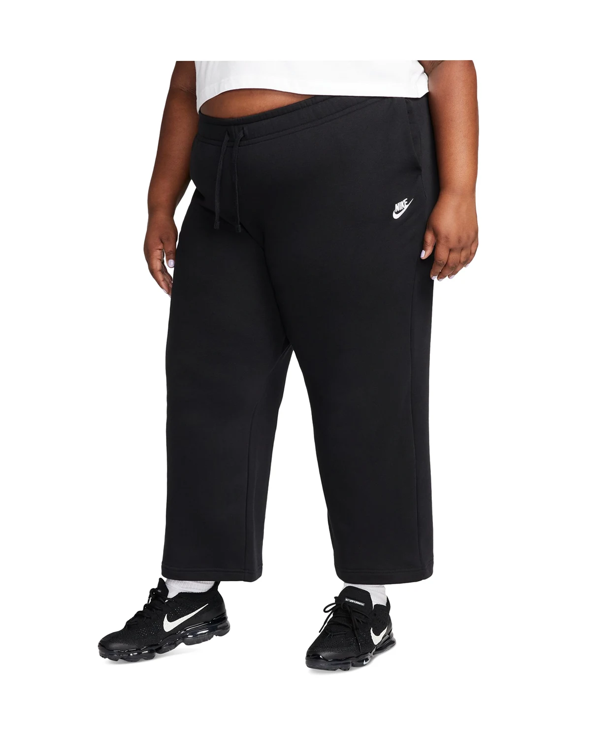 Plus Size Sportswear Club Fleece Mid-Rise Wide-Leg Sweatpants