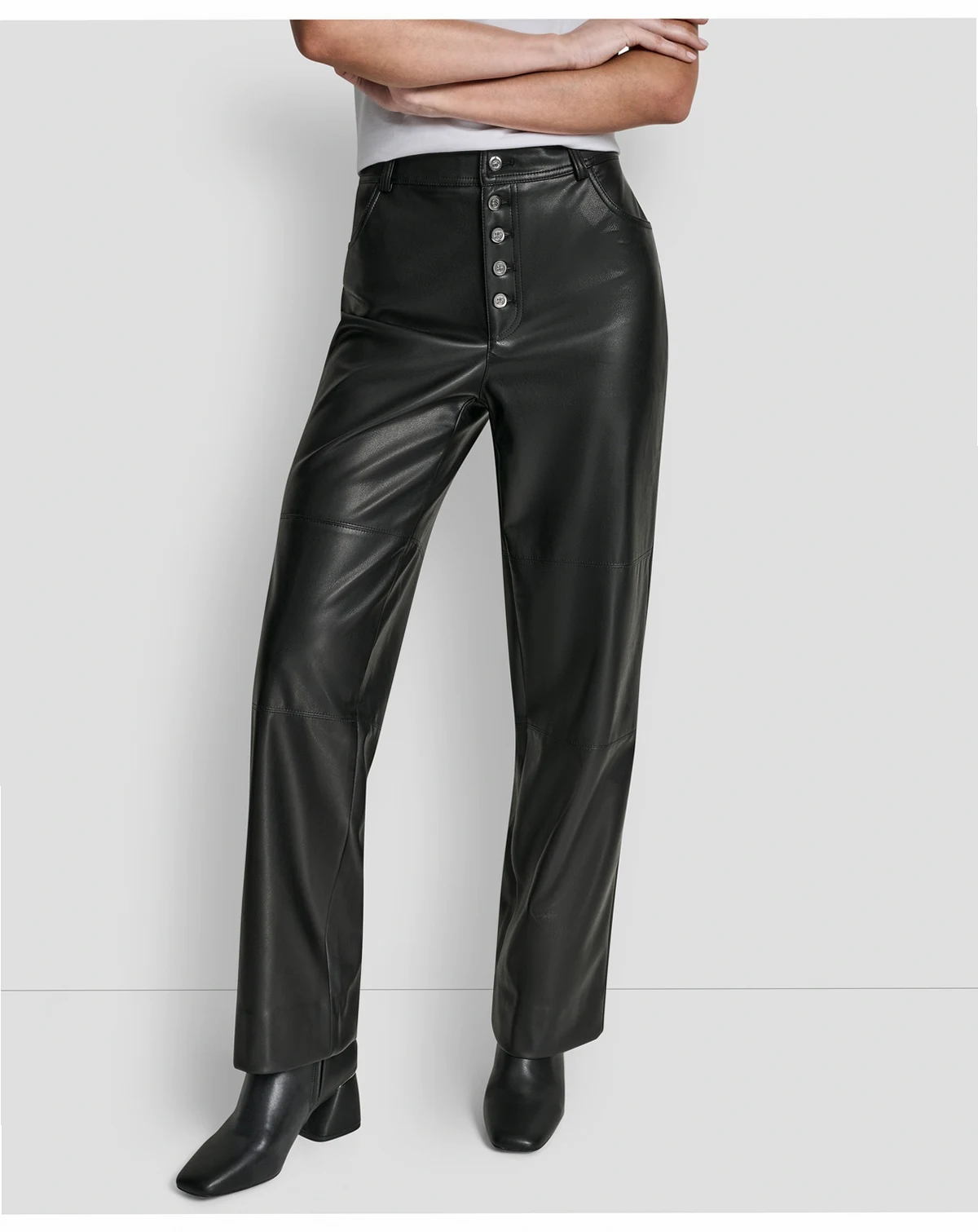 Women's Seamed Straight-Fit Pants