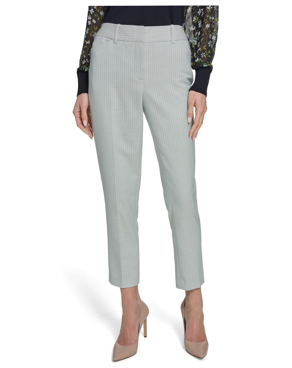 Women's Slim Fit Tonal Stripe Pants