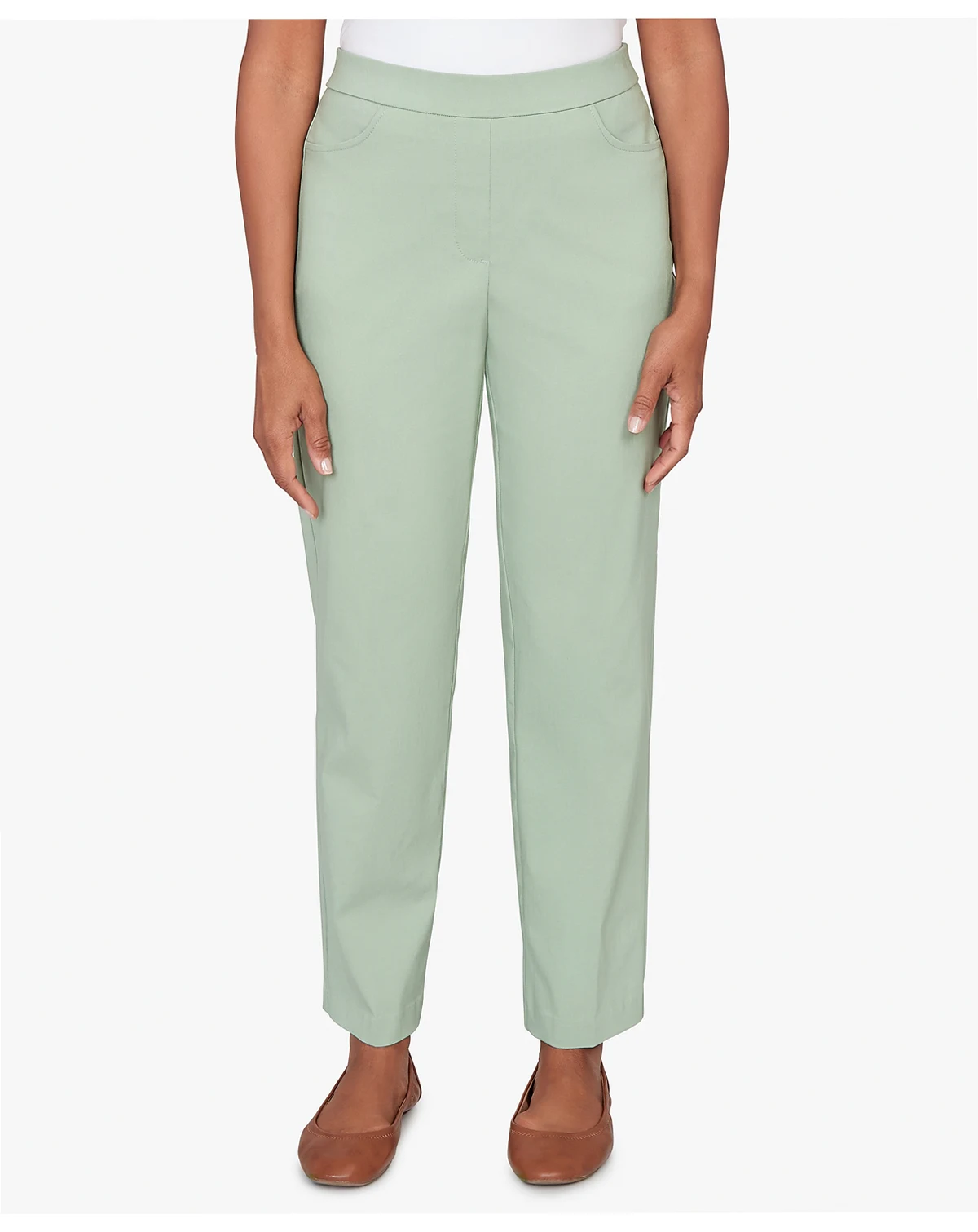 Petite St. Augustine Tailored Stretch Comfort Waistband Front Pocket Pants