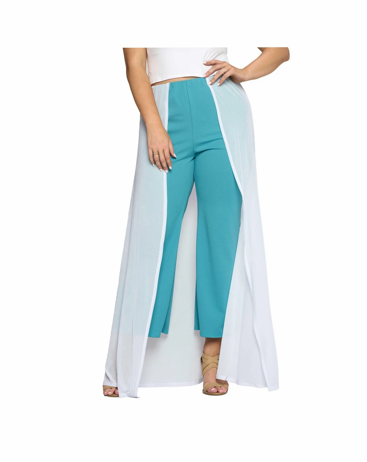 Plus Size Mesh Walk Through Pants