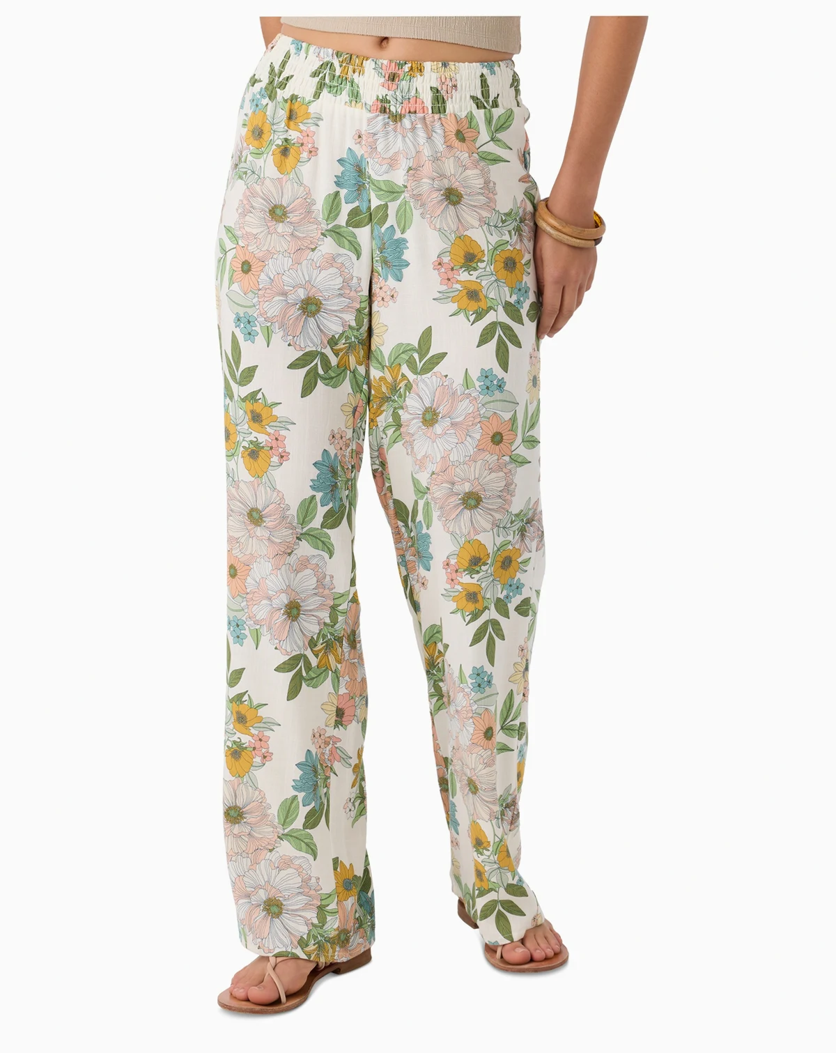 Juniors' Jonie Cara Floral Pull-On Pants