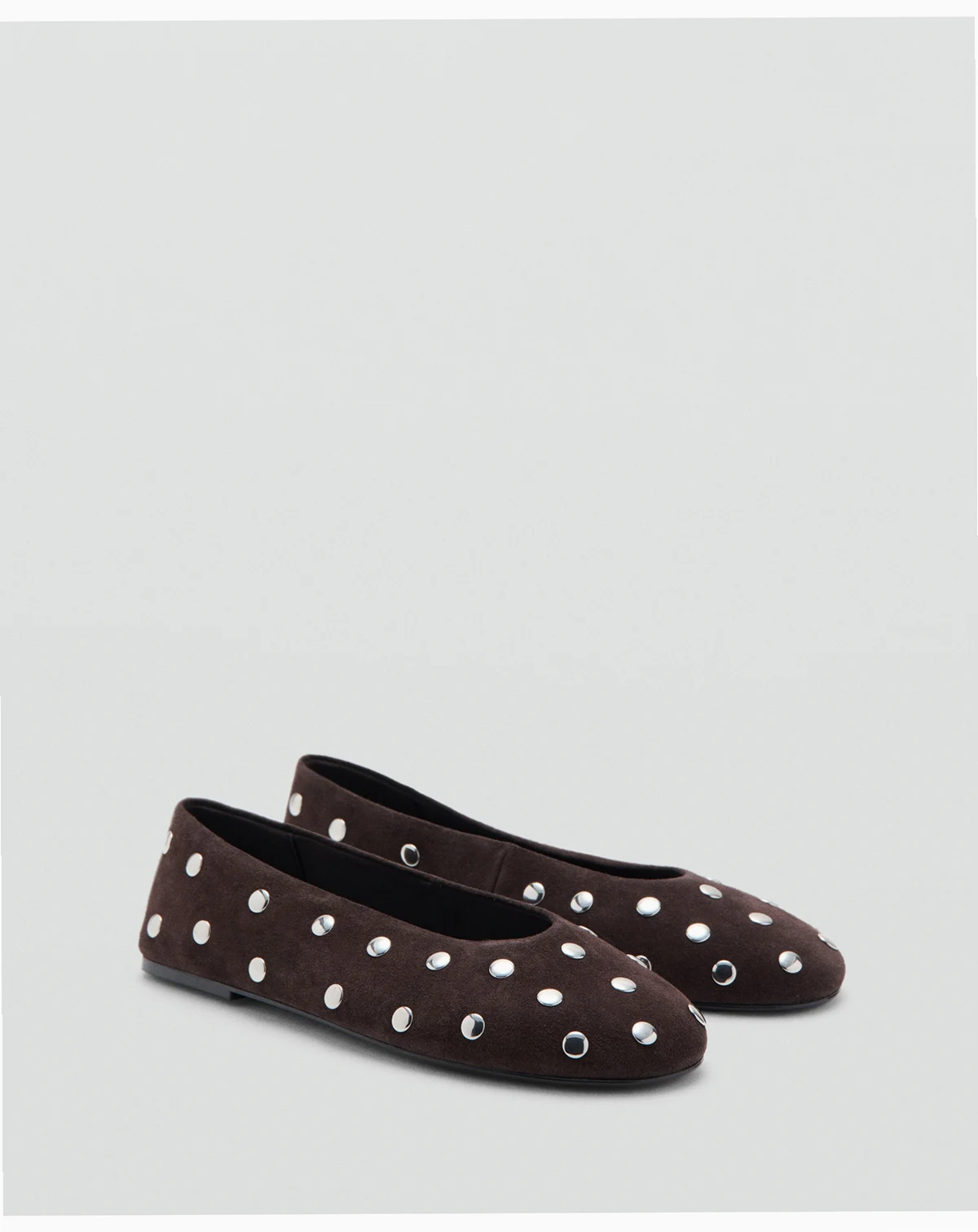 Women's Suede Studs Ballet Flats