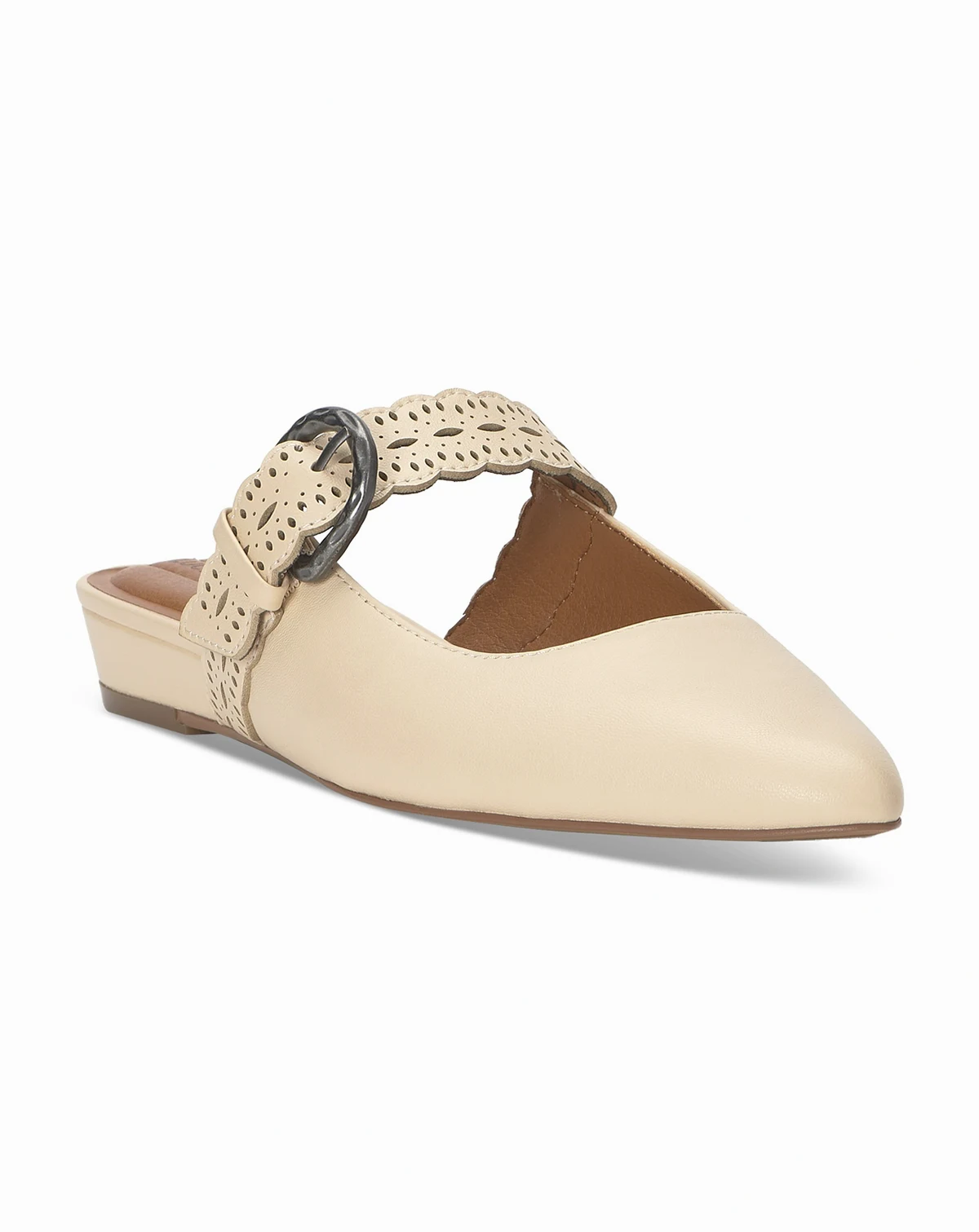 Women's Nicona Eyelet Buckle Mule Flats