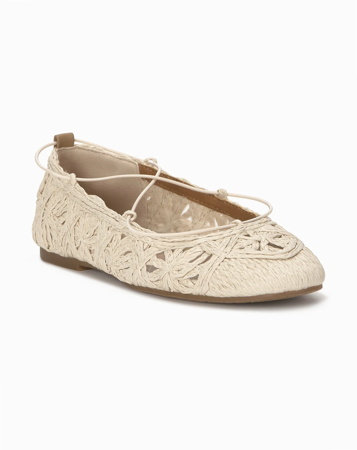 Women's Tennyr Laced Raffia Ballet Flats