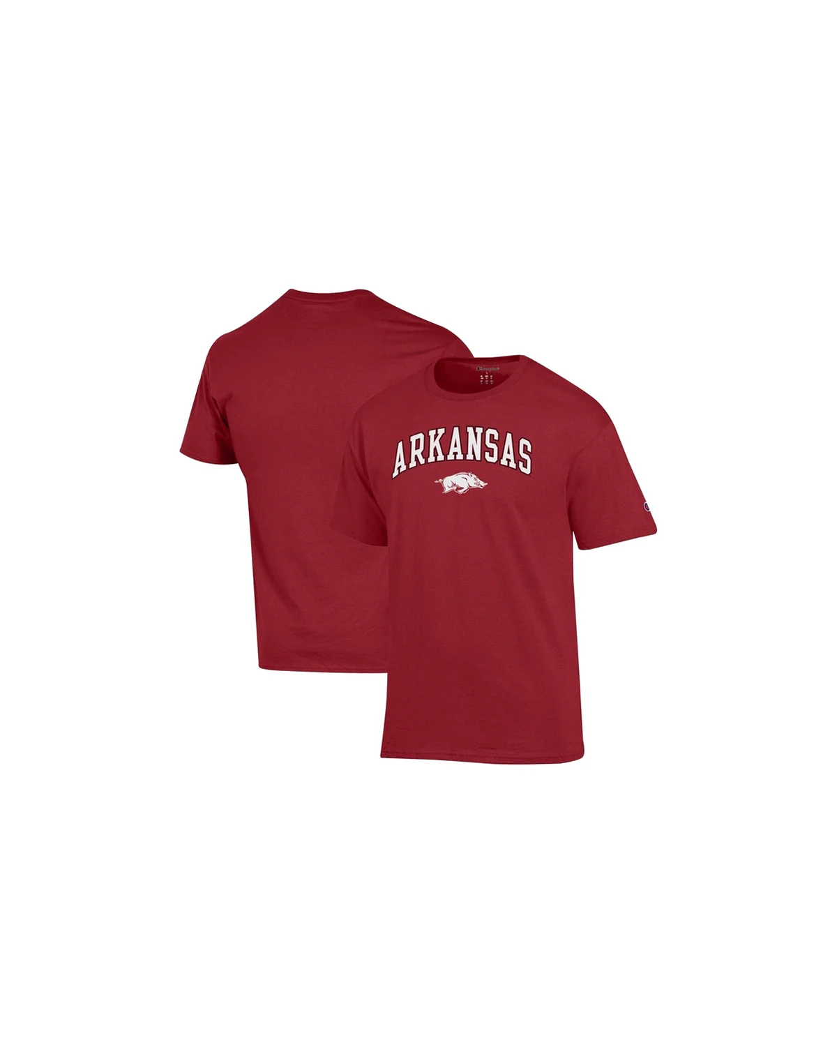 Men's Cardinal Arkansas Razorbacks Arch Over Logo T-Shirt
