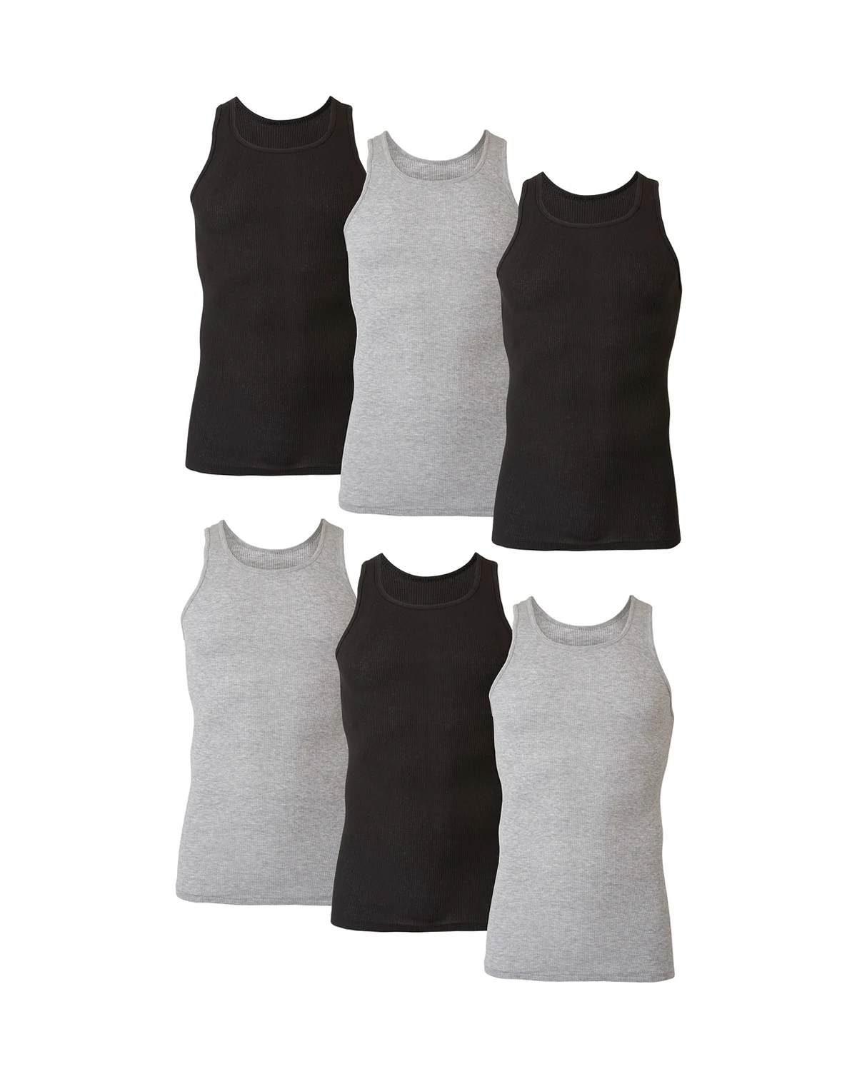 Men's 6-Pk. Ultimate® ComfortSoft® Dyed Tanks