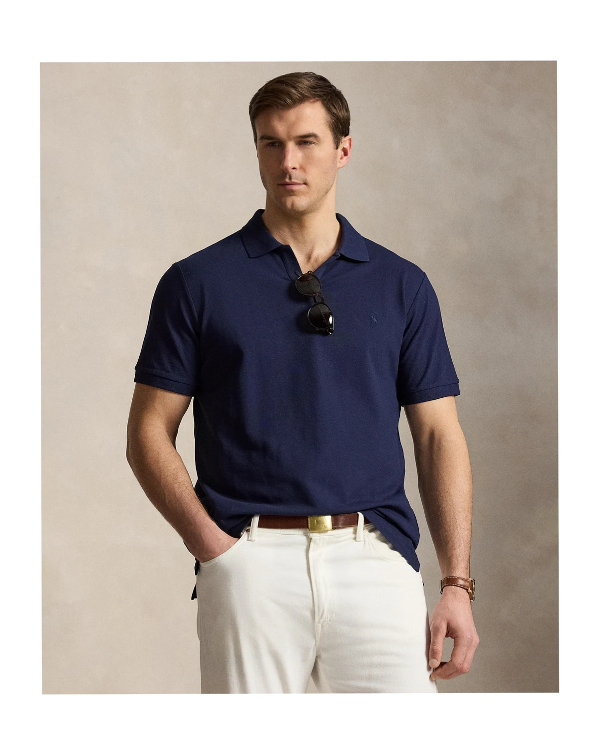 Men's Big & Tall Johnny Collar Polo Shirt