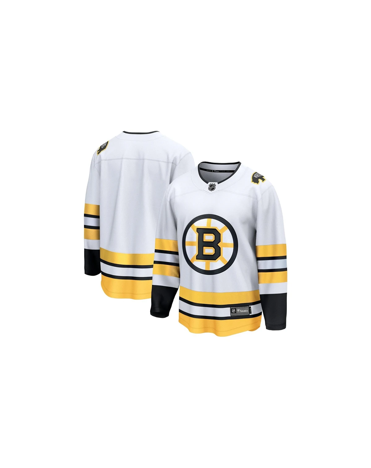 Men's White Boston Bruins Away Breakaway Jersey