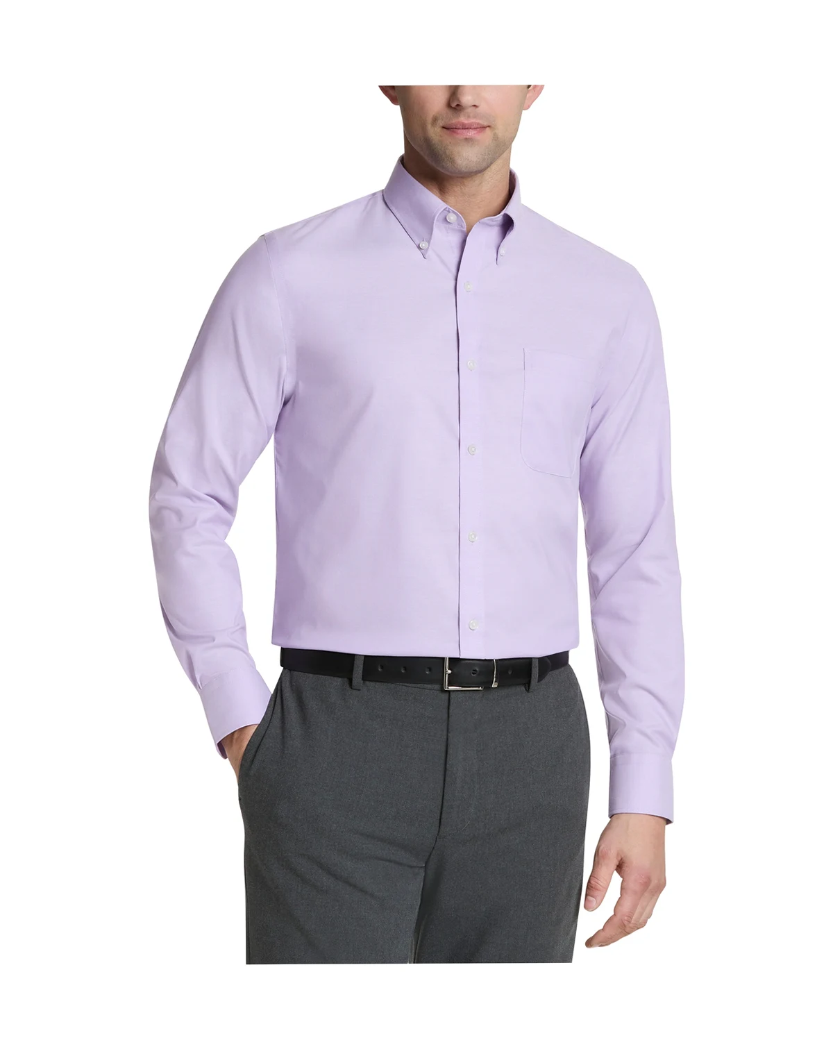 Men's TH Flex Regular Fit Stretch Pinpoint Dress Shirt