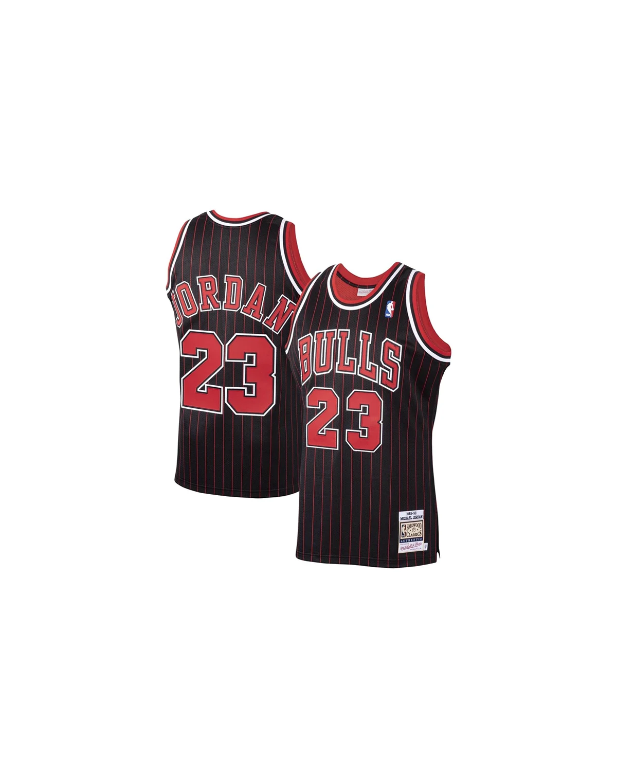 Men's Michael Jordan Black Chicago Bulls 1995/96 Hardwood Classics Authentic Jersey