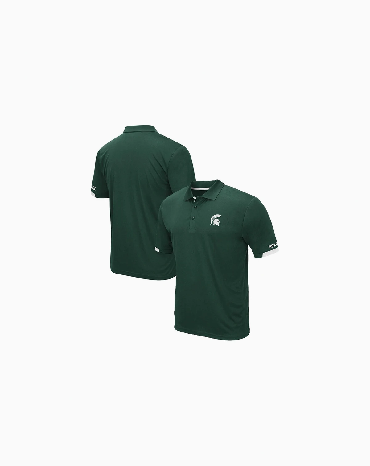 Men's Green Michigan State Spartans Big and Tall Santry Polo Shirt