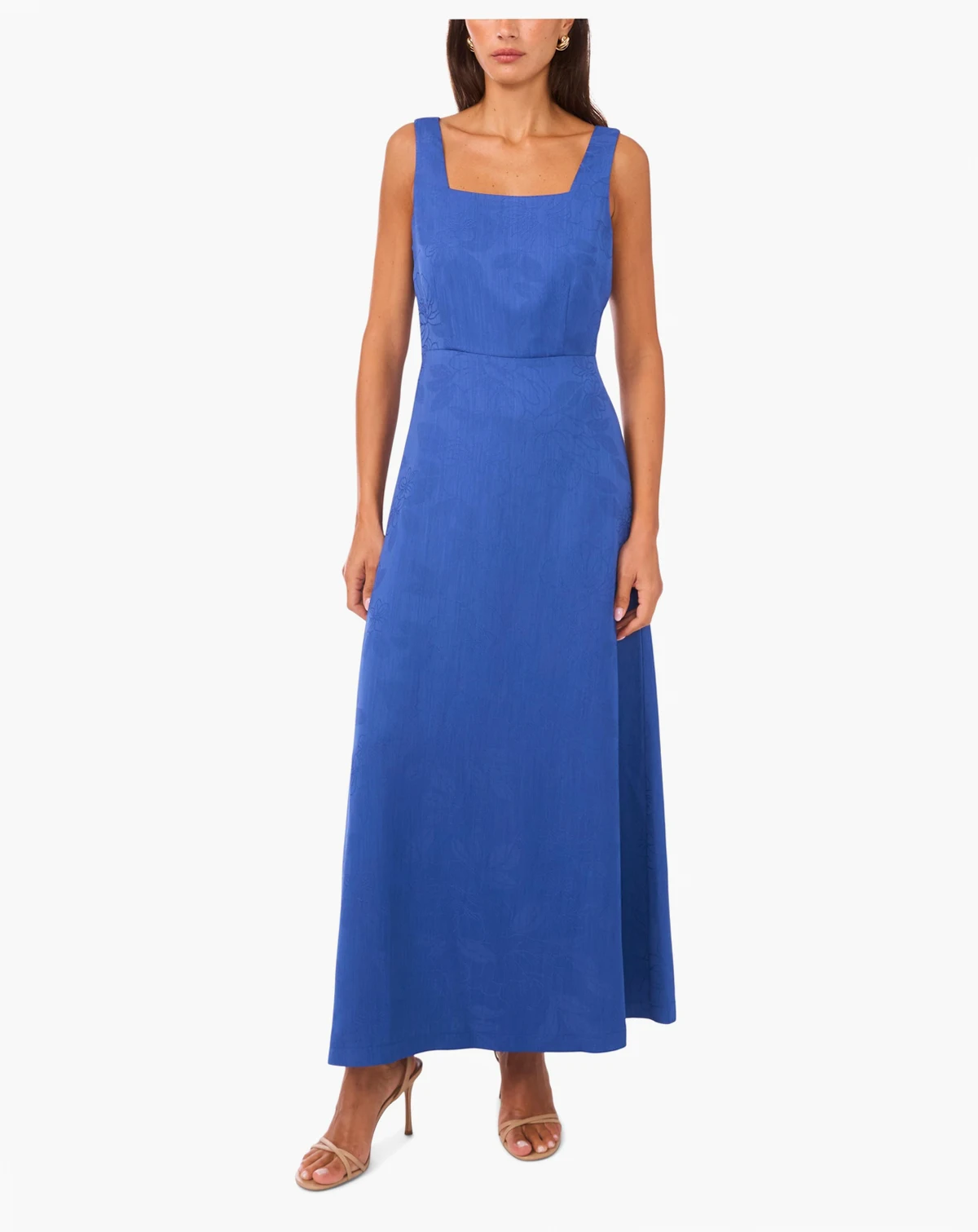 Women's Square Neck Sleeveless Maxi Dress