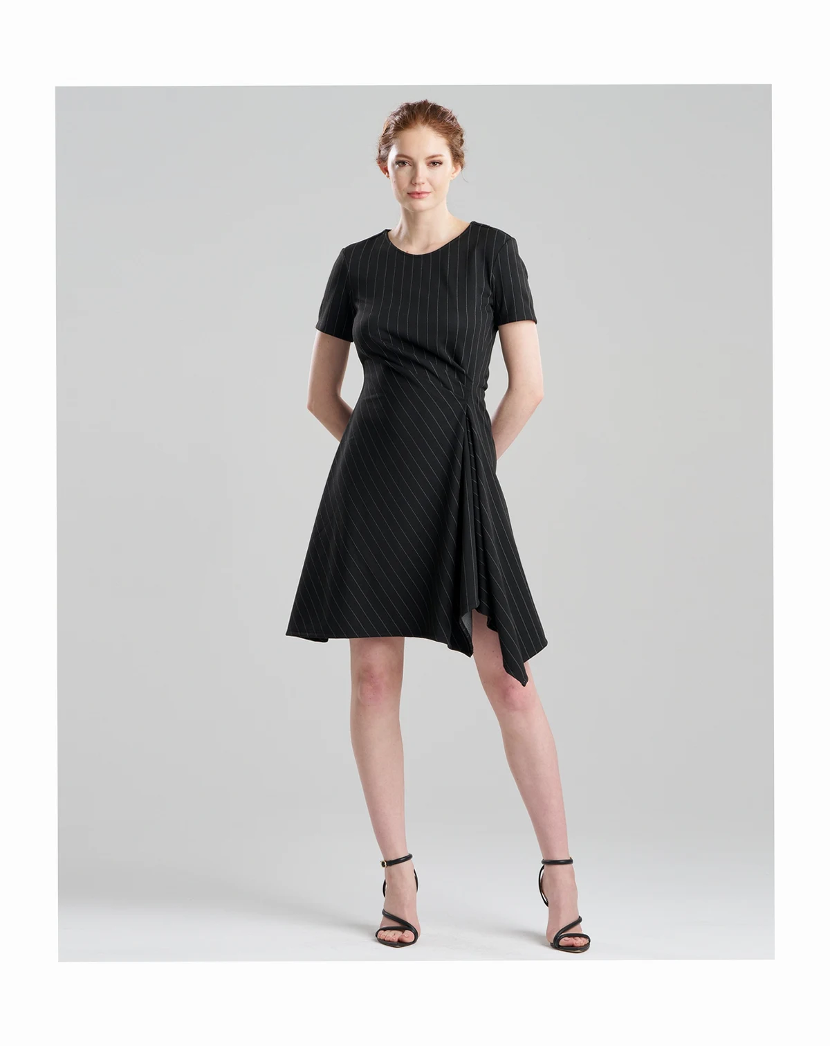 Women's Pinstripe Knit Dress