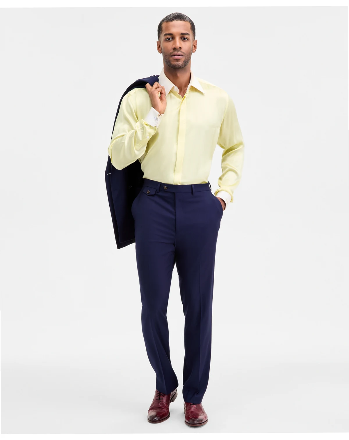 Men's Classic-Fit Solid Suit Separate Pants