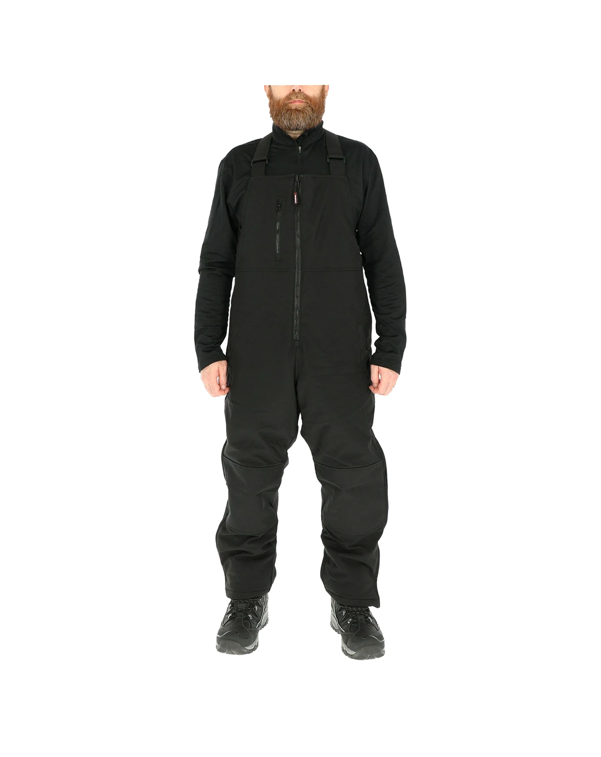 Big & Tall Insulated Softshell Bib Overalls - Water-Repellent, Wind-Tight, Thermal Workwear for Extreme Cold