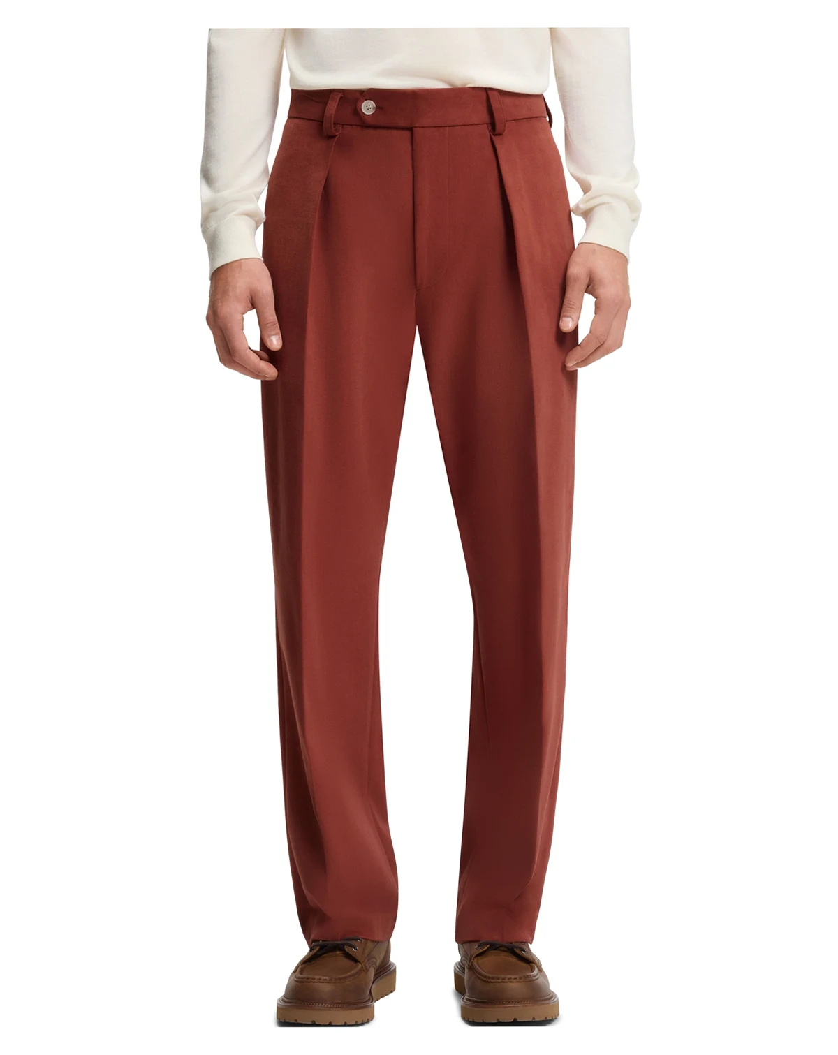 Men's BECKHAM x BOSS Cotton Micro-Patterned Pants