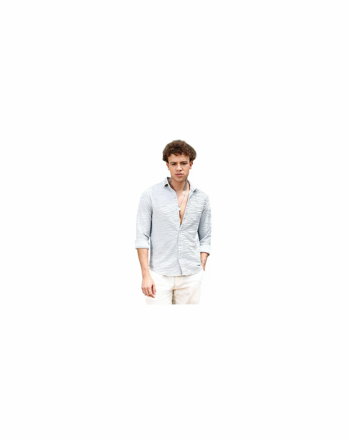 Men's Self-Design Wave Shirt