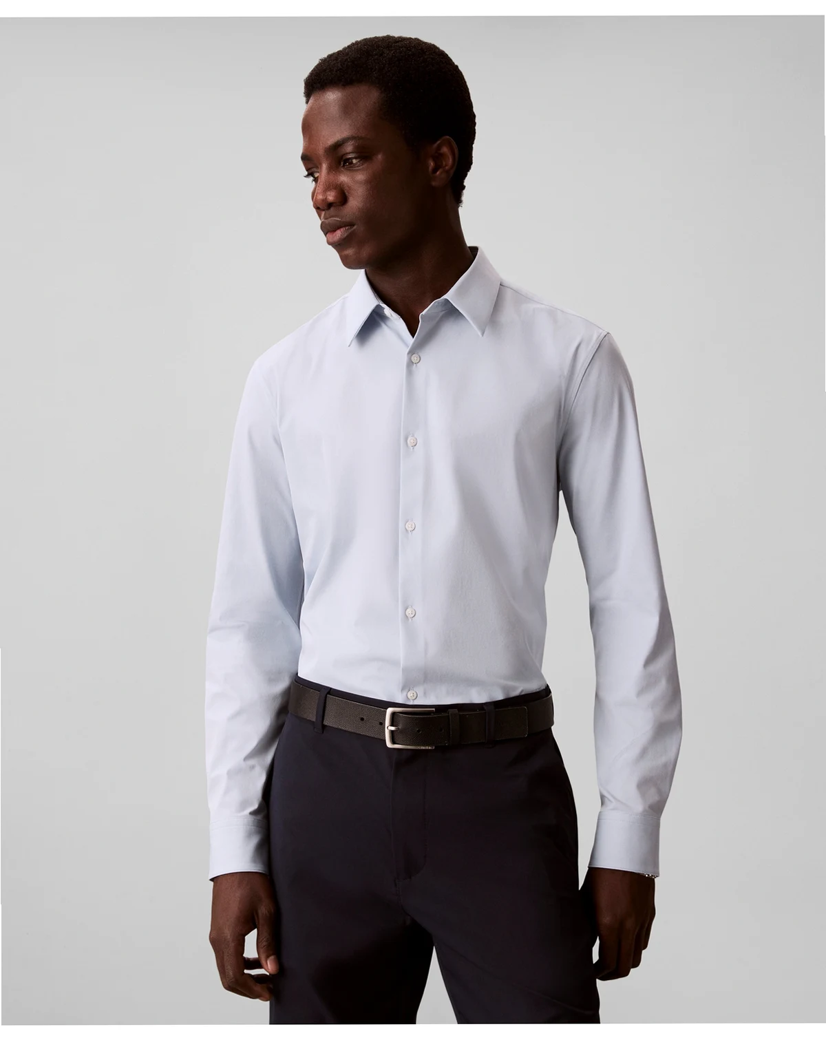 Men's Tech Stretch Slim Button-Up Shirt
