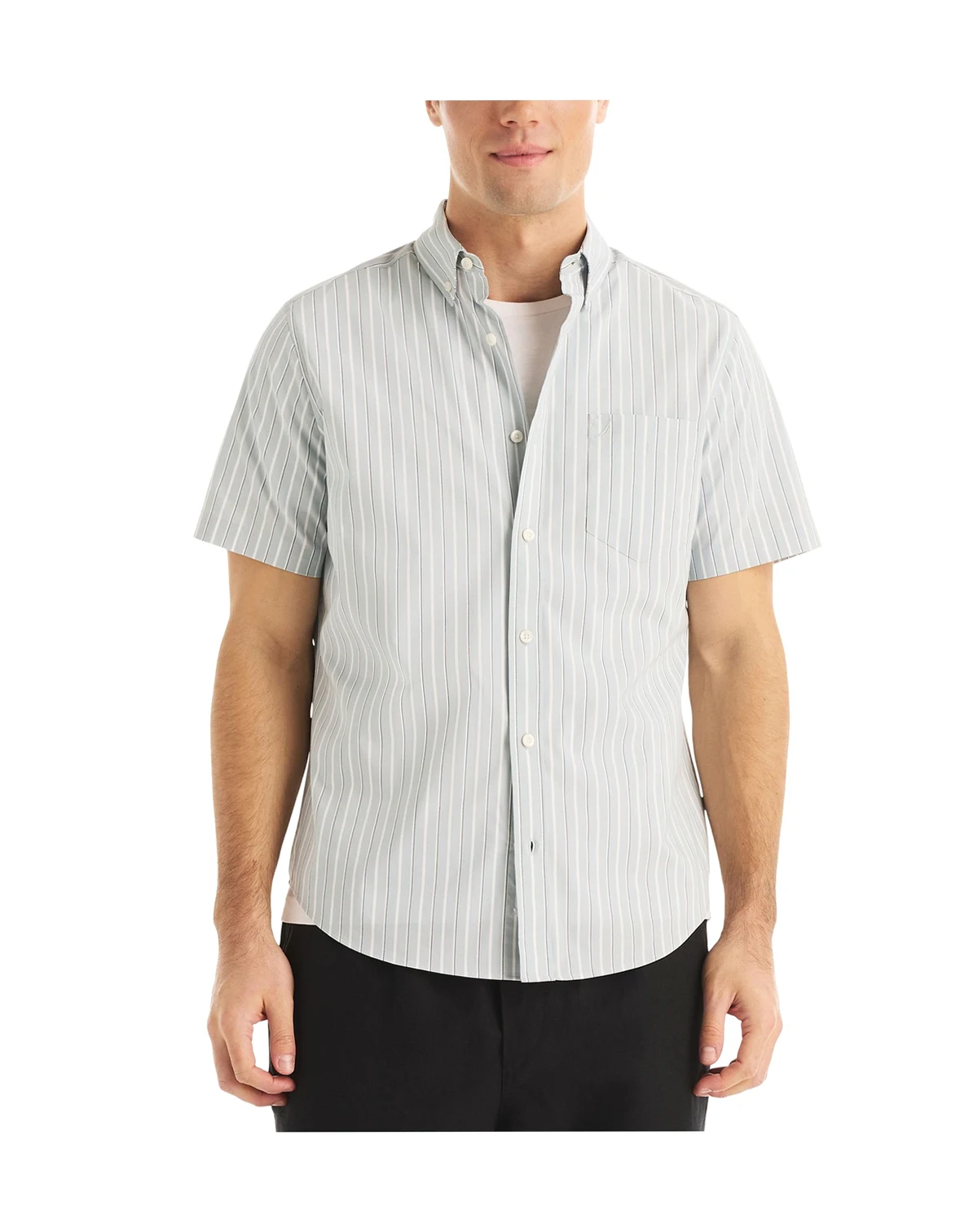 Men's Short Sleeve Stripe Shirt