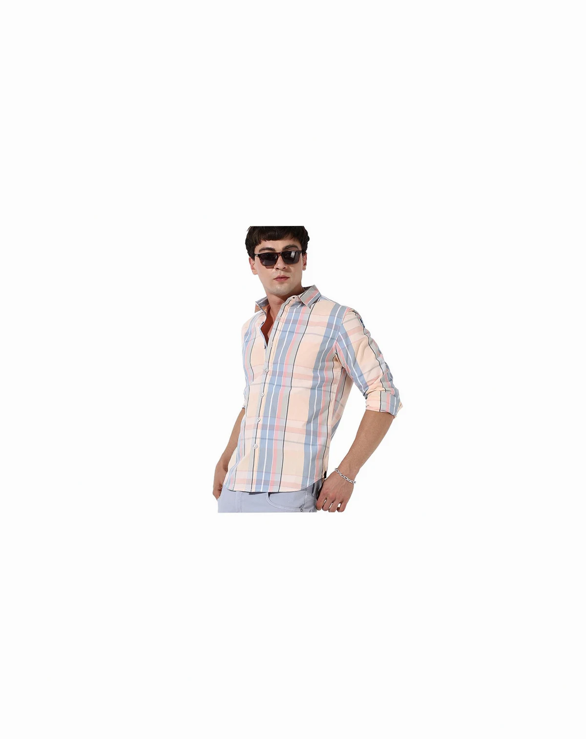 Men's Plaid Button Up Shirt