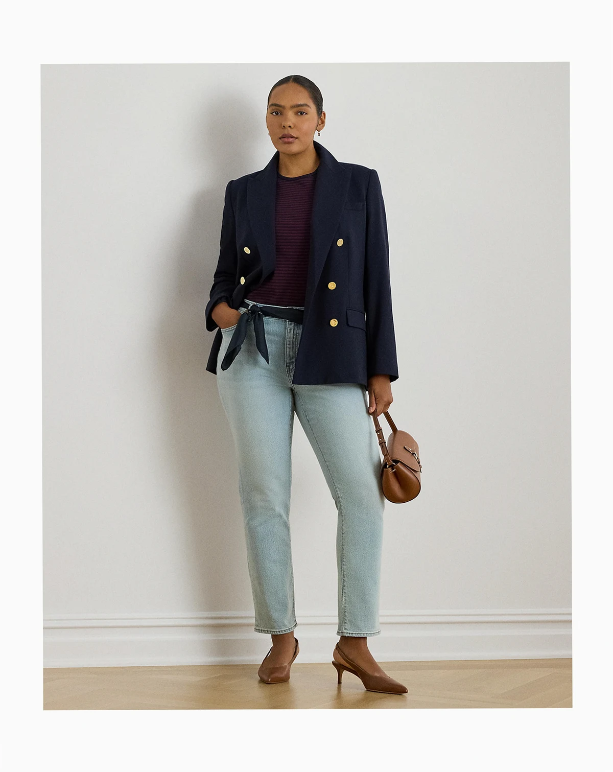 Plus Size Mid-Rise Straight Ankle Jeans