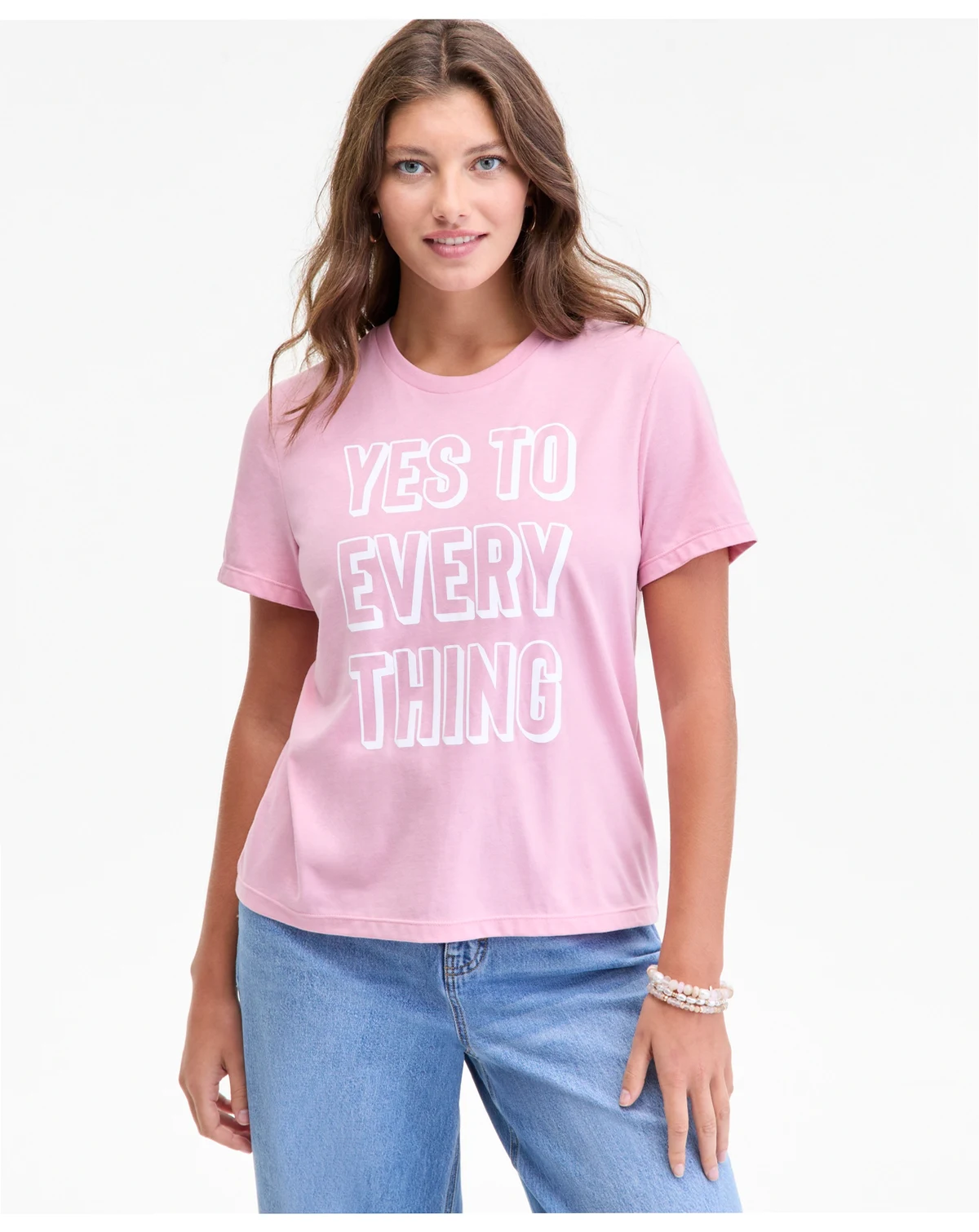 Women's Yes Graphic T-Shirt, Macy's Exclusive