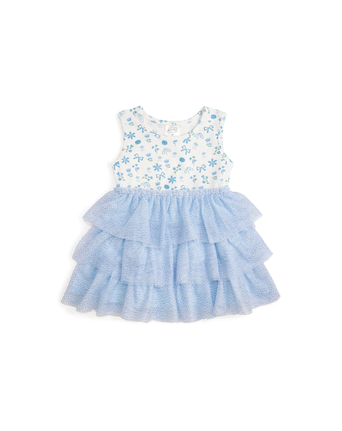 Toddler Girls Sky Floral Tank Tutu Dress